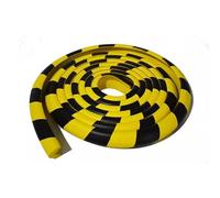 XPLKQXE Rubber Foam Edges Protector, 5m Long Black And Yellow Self-Adhesive Wall Guards, Sharp Edges Safety Corner Edges Padding Factory Workshops Production Machines(2pcs)