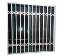 XPLKQXE Window Bars Guard Gate, Horizontal Sliding Window Guard Fence, Window Grill For Home Security And Child Safety, Foldable Outdoor Prevent Burglary Window(50x50cm)
