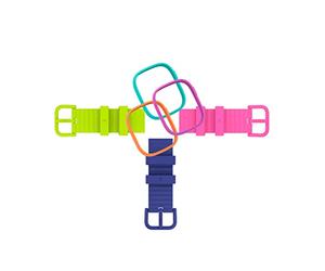 XPLORA X6 Play Strap and Bezel Accessory Pack - including 3 adjustable straps and 3 bezels in different variations (ENERGY PACK)