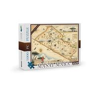 Xplorer Map 1000 Pieces Masai Mara Cardboard Jigsaw Puzzle - Educational Jigsaw Puzzle with Regional, National Parks, Tourist Spots, Landmarks for Adults, and Teens.