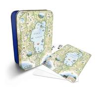 Xplorer Maps Lake Tahoe Map Standard 52-Deck Playing Cards - Official Vegas Poker Size
