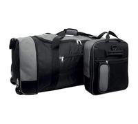 XPLR Foldaway Holdall with Wheels - Lightweight 80L Travel Bag with Durable Wheels, Pull Handle & Shoulder Strap - Foldable Luggage for Gym, Hiking, Camping, Holidays & Travel - Compact & Spacious