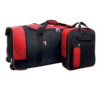 XPLR Foldaway Holdall with Wheels - Lightweight 80L Travel Bag with Durable Wheels, Pull Handle & Shoulder Strap - Foldable Luggage for Gym, Hiking, Camping, Holidays & Travel - Compact & Spacious