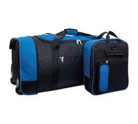 XPLR Foldaway Holdall with Wheels - Lightweight 80L Travel Bag with Durable Wheels, Pull Handle & Shoulder Strap - Foldable Luggage for Gym, Hiking, Camping, Holidays & Travel - Compact & Spacious
