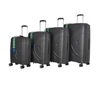 XPLR Polypropylene Hardshell 8 Wheeled Suitcase (Pack of 4) TC1045