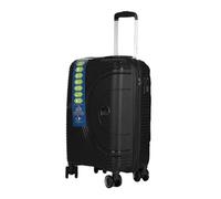 Xplr Polypropylene Lightweight Hardshell 8 Wheeled Suitcase (Pack Of 3) Black (One Size)