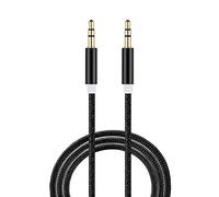 NA 3.5mm AUX Cable, Audio Cable Nylon Braided Jack Cable for Headphones, Android Smartphones,iPhones,iPod,iPad,Mp3,Mp4,Computer,Car Compatible with Stereos, Speaker and More (3FT/1M 1 pack)