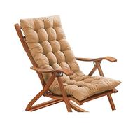 Xpnit 8cm Thick Bench Cushion 2/3 Seater,Garden High Back Chair Cushion Chair Seat Pad Backrest for Patio Sun Lounger Recliner (120 * 50cm,Beige)