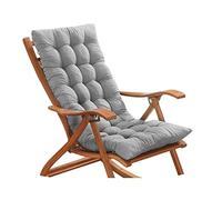 Xpnit 8cm Thick Bench Cushion 2/3 Seater,Garden High Back Chair Cushion Chair Seat Pad Backrest for Patio Sun Lounger Recliner (45 * 45cm,Grey)