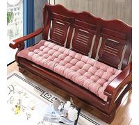Xpnit Thick Cotton Bench Seat Cushion 2/3 Seater,8cm Thick Long Bench Seat Cushions Sofa Floor Cushion Pad for Home Garden Indoor Outdoor (110x40cm,Pink)