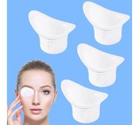 XPOOP 4 Piece 8ML Eye Wash Cup Reusable, Silicone Eye Bath Cup, Eye Cups Wash Portable, Eye Flush Cups, for Travel & Effective Eye Cleansing
