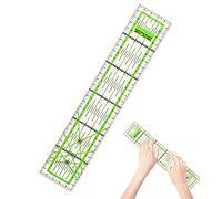 XPOOS 1 Pcs 5 * 30 Cm Acrylic Quilters' Ruler, Clear Sewing Rulers And Curves For Easy Precision Slitting, High Transparent Fabric Ruler, DIY Quilting Tool With Grid Lines