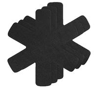 XPOOS 3 Pcs Pan Protectors For Stacking, Larger & Thicker Felt Pot Dividers Pads, Pan Separators Pads Anti Scratch, Perfect For Non Stick Pans, Saucepans, Stoneware Skillets,Black,28cm