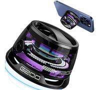 Xpoovv Magnetic Bluetooth Speakers, Multi-RGB Color Light, Phone Holder for Metal Surface, Perfect Mini Speaker for Shower, Room, Bike, Car, Outdoor Gifts for Teens