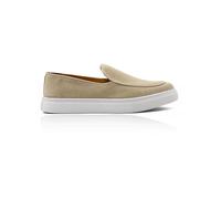 Xposed Beige Suede Leather Loafers [RL9558-5-BEIGE, UK 7.5 / EU 41]