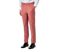 Xposed Burnt Pink Formal Tailored Dress Suit Trousers [TRS-V83710-11-GREG-PINK, 34R]