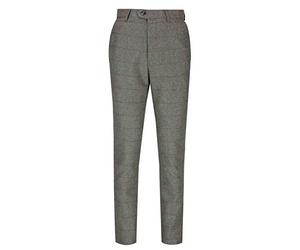 Xposed Classic Kano Men’s Tweed Check Trousers Retro 1920s Vintage Styled Herringbone Tailored Fit Suit Pants [AMZCH-TRS-KANO-GREY-38]