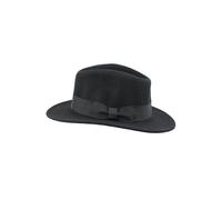 XPOSED Crushable Fedora Hat - 100% Wool, Water Resistant, Stylish Design in Black | Size: Large XPOSED Black L