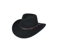 XPOSED Crushable Pure Wool Felt Cowboy Hat For Ultimate Style & Comfort in Black | Size: Large XPOSED Black L