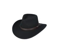 XPOSED Crushable Pure Wool Felt Cowboy Hat For Ultimate Style & Comfort in Black | Size: XL XPOSED Black XL