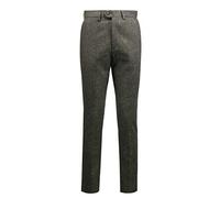 Xposed DANE - Men’s Classic Green Tweed Trousers Vintage Styled Tailored Fit Formal Suit Pants
