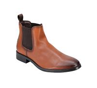 Xposed EL0766-Men’s Formal Chelsea Boots in Camel 8 UK