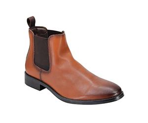 Xposed EL0766-Men’s Formal Chelsea Boots in Camel 8 UK