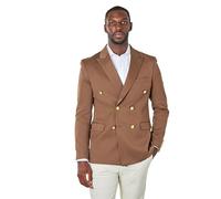 Xposed Ezra - Brown Tailored Fit Double Breasted Suit Jacket [BLZ-DB-Ezra-Brown, UK/US 40 EU 50]