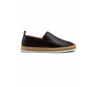 XPOSED Faux Leather Slip-On Espadrille Shoes in Brown | Size: 8 XPOSED Brown 8