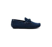 Xposed MAT Men's Real Suede Driving Loafers Leather Lined Slip On Moccasins Pebble Sole[803-1-BLUE-44 EU, 10 UK]
