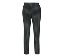 Xposed Men’s Black on White Pinstripes Trousers Classic Tailored Fit Dress Suit Pants[TRS-2B-2810-BLACK-30]