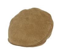 Xposed Men’s Classic 100% Cotton Corduroy Flat Cap Peaked Fully Lined Hat in Black, Tan Brown