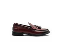 Xposed Men’s Maroon Faux Leather Tassel Loafers with Leather Lining & Cleated Sole | Smart Dress Slip-On Shoes