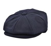 Xposed Men’s Tweed Wool Blend Newsboy Flat Cap Heritage 1920s Gatsby 8 Panel Peak Hat