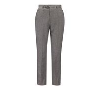 Xposed Men’s Wool Blend Houndstooth Suit Trousers Classic Brown Grey Tweed Check Tailored Fit [TRS-HERVE-GREY-44]