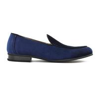 Xposed Menâ€™s Velvet Dress Slippers Quilted Insole Leather Tuxedo Wedding Loafers Shoes [ R885-NAVY-8UK]