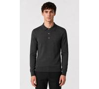 XPOSED Men's 100% Cotton Fine Knit Button Neck Polo Jumper in Dark Grey | Size: 2XL XPOSED Dark Grey 2XL
