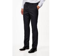 XPOSED Men's Alfred Pinstripe Trousers Formal Occasions in Black | Size: 40 XPOSED Black 40