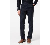 XPOSED Men's Alfred Pinstripe Trousers Formal Occasions in Navy | Size: 44 XPOSED Navy 44