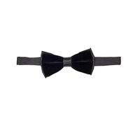 Xposed Mens Black Velvet & Satin Bow Tie Wedding Party Classic Pre Tied Double Layered Bowtie