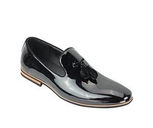 Xposed Men's Blue Faux Leather & Suede Star Pattern Loafers - Size 6 to 12