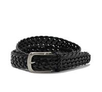 Xposed Mens Braided Real Leather Belt Retro Woven Strap 3 cm Smart Casual Jeans Chino Prong Buckle