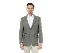 XPOSED Men's BRUCE Herringbone Wool Blazer in Green | Size: 42 XPOSED Green 42