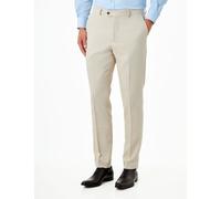 XPOSED Men's CALIX Wool Blend Herringbone Tailored Suit Trousers in Cream | Size: 34 XPOSED Cream 34