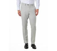 XPOSED Men's CALIX Wool Blend Herringbone Tailored Suit Trousers in Light Grey | Size: 36 XPOSED Light Grey 36