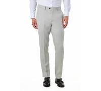 XPOSED Men's CALIX Wool Blend Herringbone Tailored Suit Trousers in Light Grey | Size: 38 XPOSED Light Grey 38