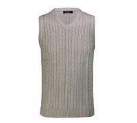 Xposed Mens Classic Cable Knitted Sleeveless V Neck Jumper Smart Casual Sweater Jersey Vest Top[V988,XL,Beige]