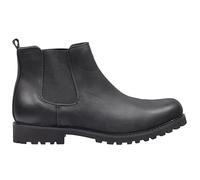 Xposed Mens Classic Chelsea Boots with Cleat Rubber Sole Slip on High Top Dealer Boot[UB17199-6-NOIR-10.5 UK]