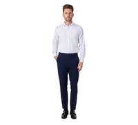 XPOSED Men's Classic Tailored Fit Cotton Shirt in White XPOSED White One Size