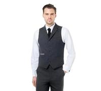 Xposed Mens Classic Wool Rich Herringbone Waistcoat Retro Tailored Tweed Suit Vest
